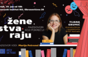 Žene stvaraju, razgovori koji pokreću sa Tijanom Grumić Žene stvaraju, razgovori koji pokreću sa Tijanom Grumić