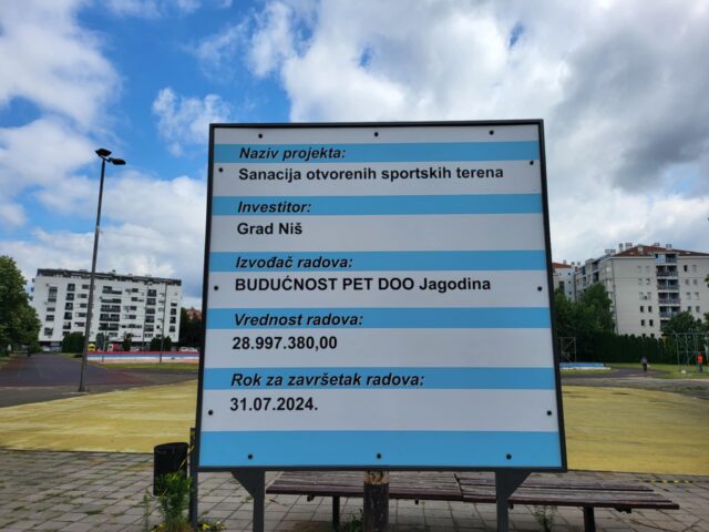 Rekonstruišu se tereni u OŠ „Dušan Radović“