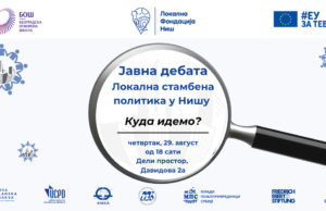 Javna debata: Lokalna stambena politika Niša – Kuda idemo? Javna debata Lokalna stambena politika Niša - Kuda idemo