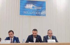 Miloš Nešić izabran za novog predsednika Skupštine opštine Medijana Miomir Grujović, Miloš Nešić i Dejan Maslaković