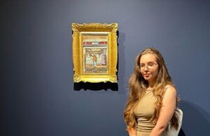 Vez koncem na platnu studentkinji Fakulteta umetnosti doneo treće mesto na konkursu „Diplomci“ Anastasija Milićević