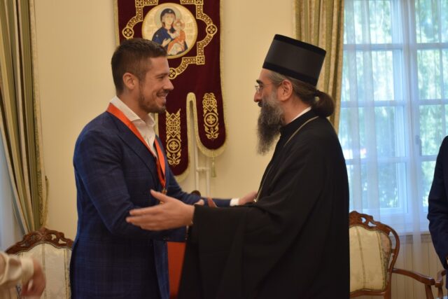 Nikola Rokvić i Mitropolit niški g. Arsenije