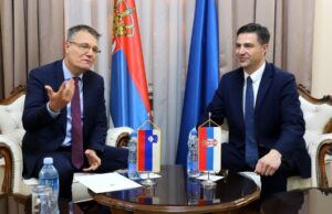 Ambasador Republike Slovenije posetio Niš Damjan Bergant i Dragoslav Pavlović