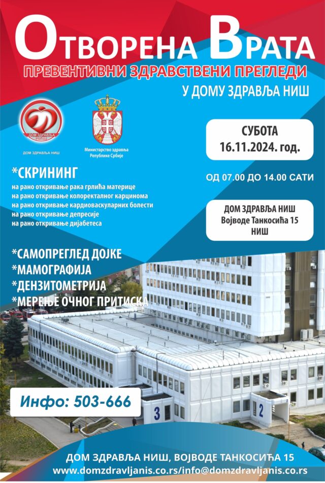 Preventivni pregledi u Domu zdravlja