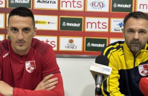 Radnički protiv Partizana za kraj godine Aleksandar Vojnović i Nikola Drinčić