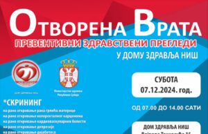 Novi preventivni pregledi u Domu zdravlja. Biće organizovano i savetovanje iz domena socijalne zaštite Preventivni pregledi
