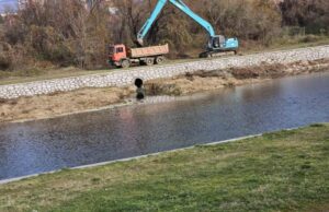 Uređenje Nišave: Radovi kod pešačkog mosta za veću bezbednost od poplava Uređenje Nišave