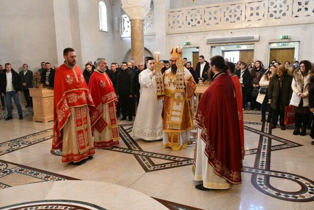 Badnji dan u Hramu Svetog Vasilija Ostroškog