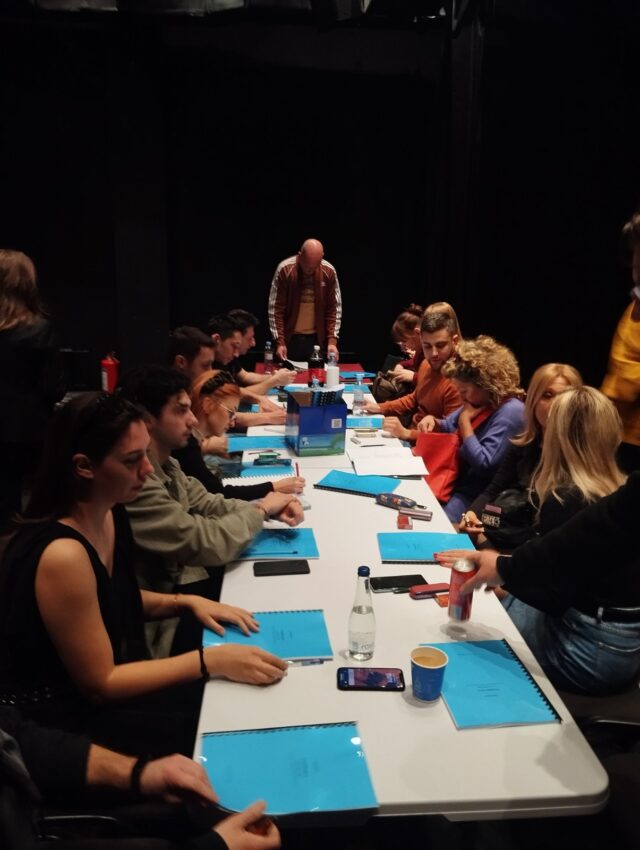 Čitaća proba za predstavu Prosjačka opera