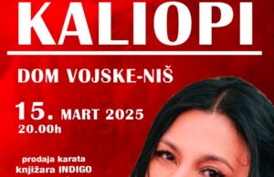 Kaliopi marta nastupa u niškom Domu Vojske Kaliopi