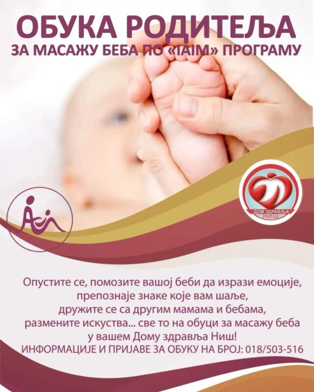 Obuku roditelja za masažu beba
