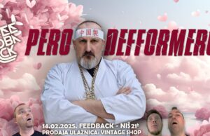 Susret romantike i distorzije. Čuveni Pero Defformero stiže u Niš 14. februara Pero Defformero