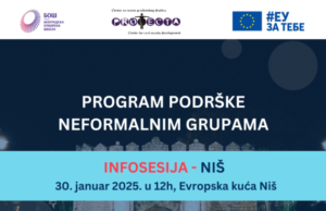 Prijavite se za podršku kroz Program podrške neformalnim grupama Podrška kroz Program podrške neformalnim grupama