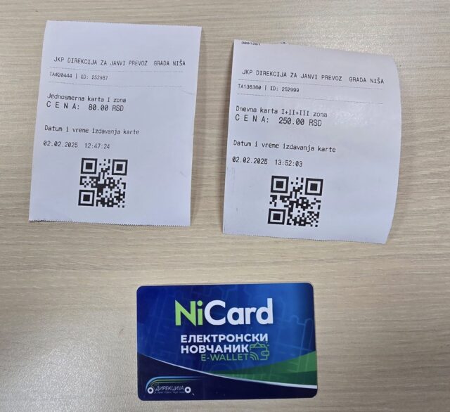 Javni prevoz grada Niša NiCard