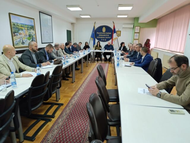 Ministarka Jelena Žarić Kovačević sasatank u Nišu sa predstavnicima okruga