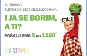 NURDOR obeležava Svetski dan dece obelele od raka na platou kod Kalče Nurdor 2 na 1150