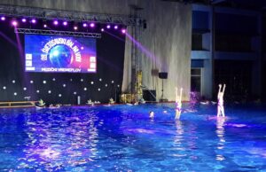 Bal na vodi: Sinhrone plivačice gracioznim pokretima oduševile Nišlije Svetosavski bal na vodi