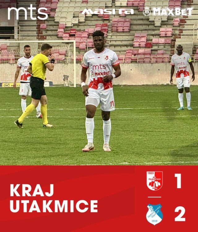Radnički Niš 1 - 2 Tekstilac