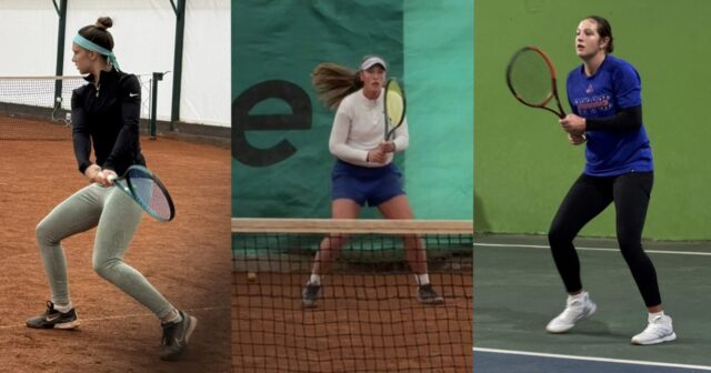 Anja Stanković (u sredini) u društvu Natalije Senić (levo) i Mie Ristić (desno) na terenima TAŽ-a