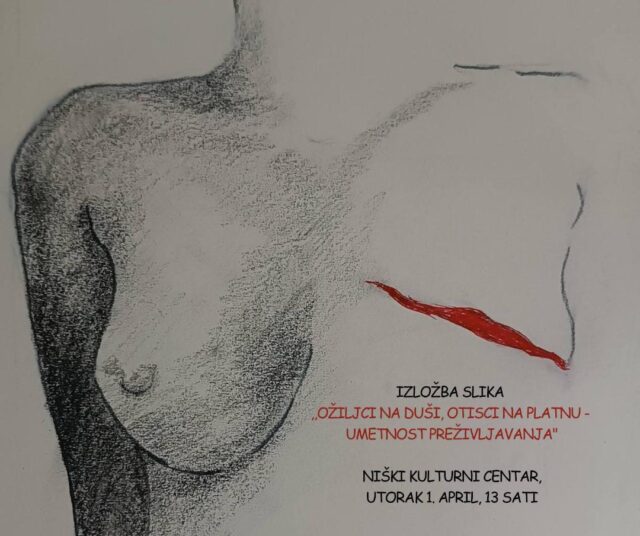 Izložba slika Ožiljci na duši, otiscima na platnu-umetnost preživljavanja
