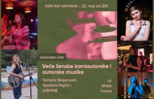 Dame biraju da sviraju – akustično veče kantautorki u Pandori Dame biraju da sviraju