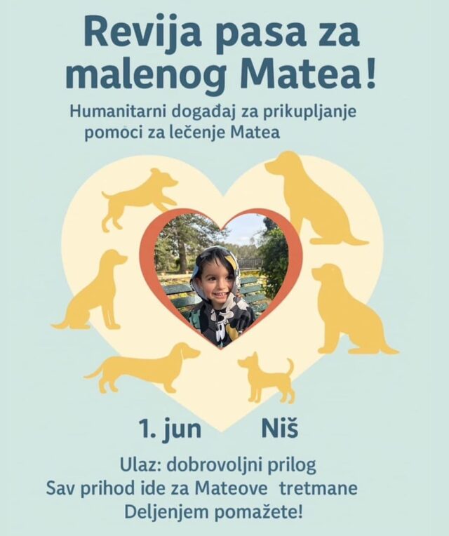 Humanitarna revija pasa za malenog Matea