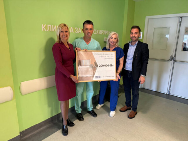 JYSK donacija Klinici za neurohirurgiju u Nišu