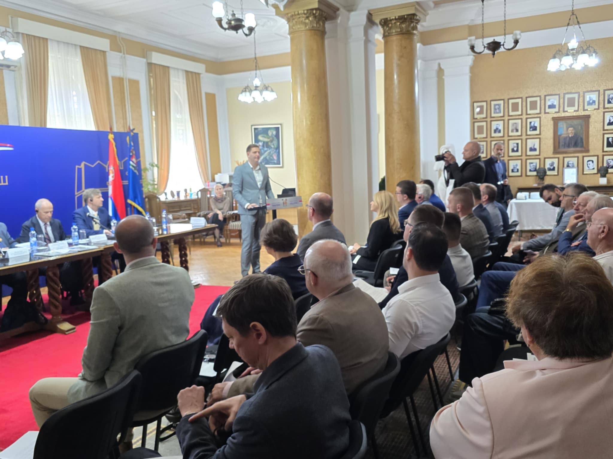 Obraćanje prisutnima zamenik gradonačelnika Luka Gašević