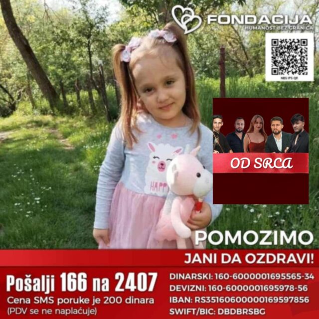 Bend od srca za malu Janu iz Niša