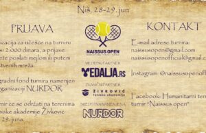 Humanitarni teniski turnir Naissus open na terenima TAŽ-a Humanitarni teniski turnir Naissus open