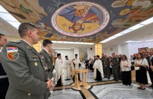 Pomen junacima u kripti u crkvi Svetog Vasilija povodom Vidovdana Pomen junacima u kripti u crkvi Svetog Vasilija