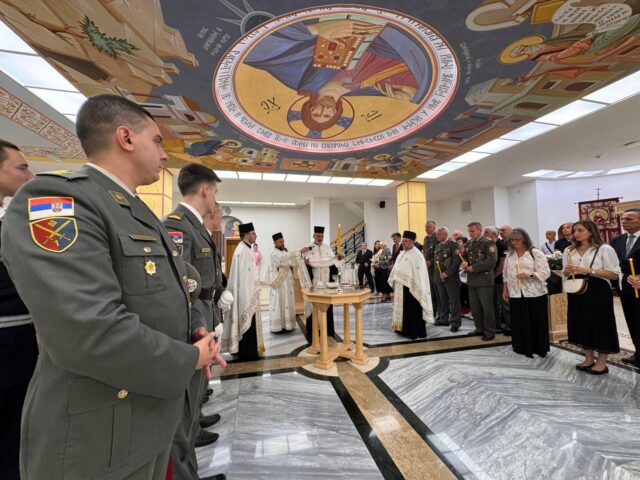 Pomen junacima u kripti u crkvi Svetog Vasilija Pomen junacima u kripti u crkvi Svetog Vasilija