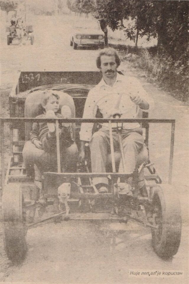 Ručno napravljen četvorotočkaš braće Manasijević iz Donje Trnave