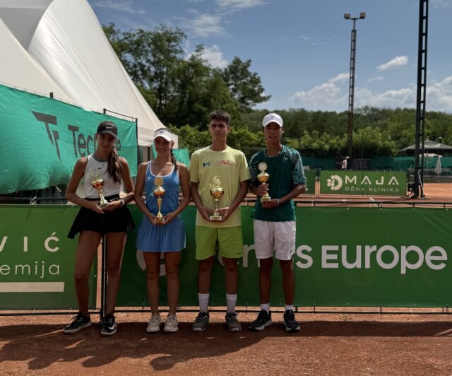 Završen Tennis Europe - Raya, Ena, Pavle i Kazuki.