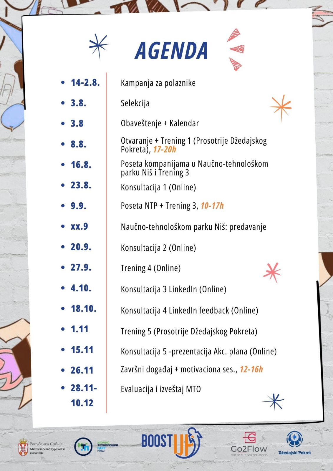 Agenda - BustUp-4-StartUp