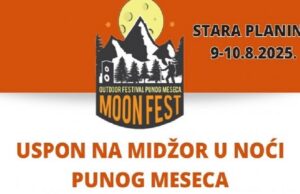 Moon fest: Uspon na Midžor u noći punog meseca Moon fest