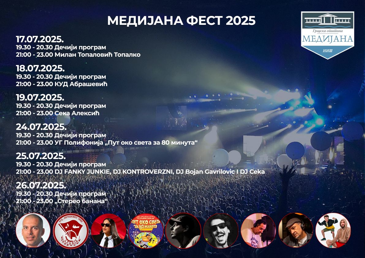 Medijana kulturno leto 2025.