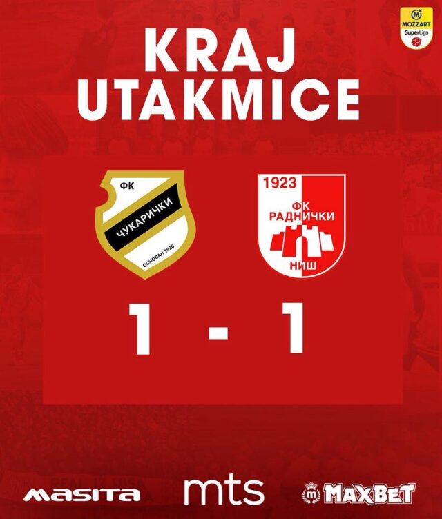 FK Čukariči - FK Radnički Niš FK Čukariči - FK Radnički Niš