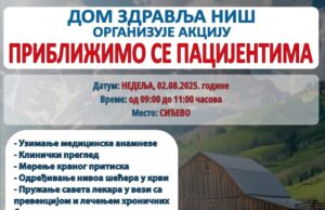 Mobilni tim Doma zdravlja Niš danas u Sićevu Mobilni tim Dom zdravlja Niš