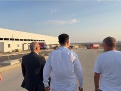 Završni radovi na ulici u industrijskoj zoni „Sever 2“ Industriska zona Sever 2