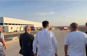 Završni radovi na ulici u industrijskoj zoni „Sever 2“ Industriska zona Sever 2