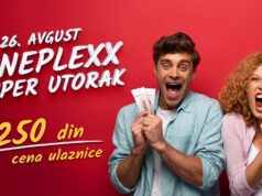SUPER UTORAK U CINEPLEXX NIŠ BIOSKOPU 26. AVGUSTA Super utorak u Cineplexx Niš bioskopu