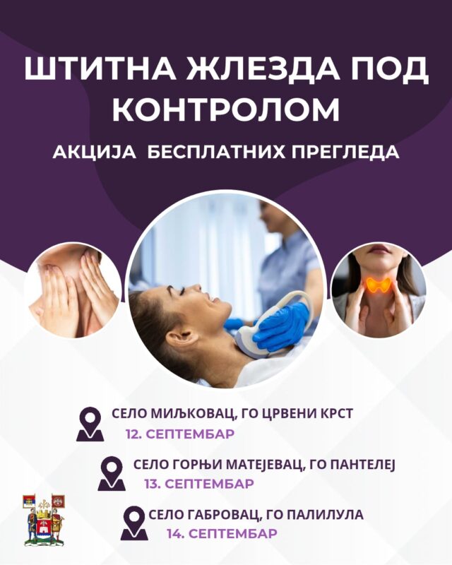 Besplatni ultrazvučni pregledi štitne žlezde
