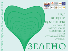 Ekologija kroz umetnost i poeziju: Izložba dečijih radova sa kolonije „Zeleno srce” Zeleno srce