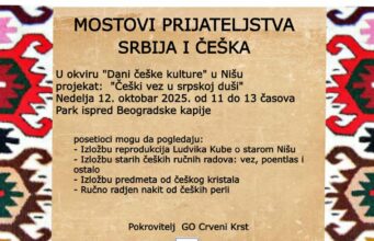 ,,Dani češke kulture,, u parku ispred Beogradske kapije: ,,Češki vez u srpskoj duši,, Mostovi prijateljstva Srbija i Češka