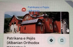 Pokret za narod i državu: Izražavamo protest zbog falsifikovanja istorije na Google Maps-u Pećka Patrijaršija