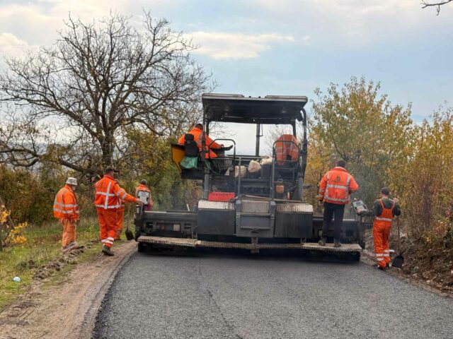 Asfaltiranje puta od Čegra prema Donjem Matejevcu