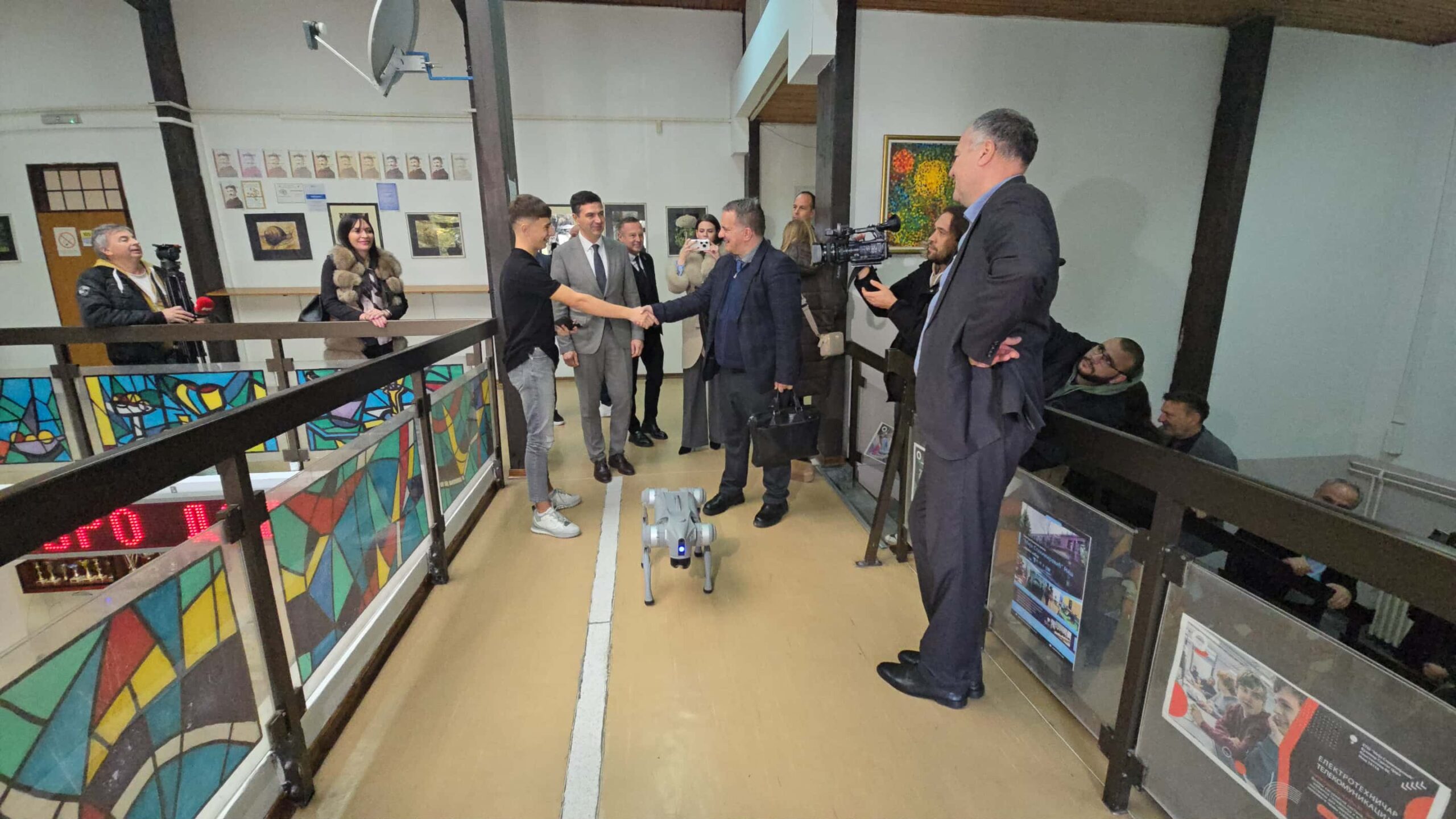 Petar Kostić i ministar Dejan Vuk Stanković