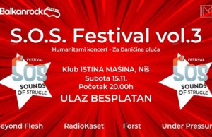 Humanitarni S.O.S. festival: Niški bendovi sviraju za Danicu S.O.S. festivala