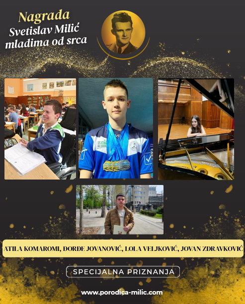 Specijalna priznanja Svetislav Milić Specijalna priznanja Svetislav Milić